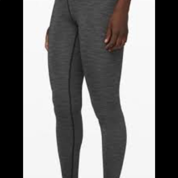 Size 2 lululemon wunder under hi-rise tight luxtreme heathered black - Picture 2 of 11
